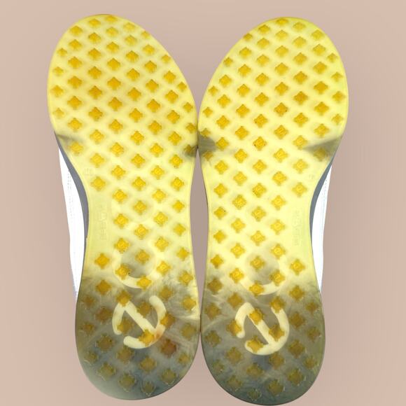 Ecco Womens Leather Golf Shoes Gortex S-Three Spikeless Sz. 9 - 9.5 Wide Cream - Picture 6 of 13